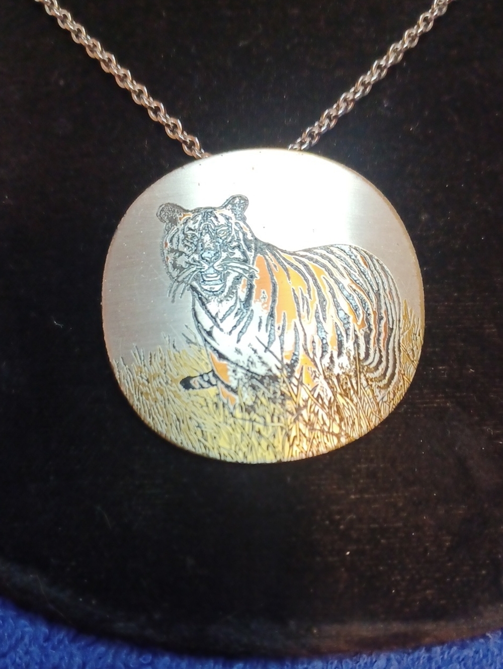 Damascence Tiger Brooch / Pendant